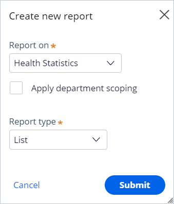 You can create a custom report through the Reports landing page