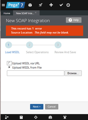 New SOAP Integration error for Upload WSDL from File