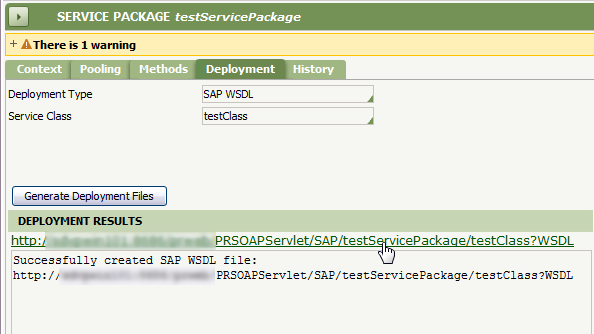 SAP WSDL Service Package