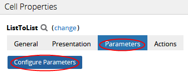 List-to-List parameter tab