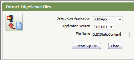 Extract Edge Server Files window