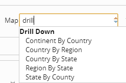 drill down map